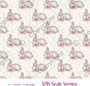 Easter Bunny Dollhouse Miniature Wallpaper - All Scales Available - Self Adhesive And Fabrics - Miniature