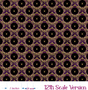 Spider Queen Flowers Dollhouse Miniature Wallpaper - All Scales Available - Self Adhesive And Fabrics - Miniature