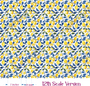 Lemon Mediterranean Tiles Dollhouse Miniature Wallpaper - All Scales Available - Papers, Self Adhesive And Fabrics