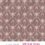 Palazzo Garden Red Dollhouse Miniature Wallpaper - All Scales Available - Self Adhesive And Fabrics - Miniature