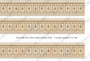 Rococo Palace Lower Border - Dollhouse Miniature Wallpaper - All Scales Available - Papers, Self Adhesive - Dollhouse Wallpaper