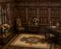 Tudor Panel Rug Dollhouse Rug - Sizes For All Scales Available - Custom Sizes Available - Miniature Rugs - Dollhouse Rugs - Rugs
