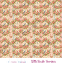 Rosebush Birds Dollhouse Miniature Wallpaper - All Scales Available - Self Adhesive And Fabrics - Miniature