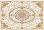 Dollhouse miniature ceiling. Our ceiling panelsare printed on satin finish luxury paper 170gsm or our satin finish self adhesive paper which gives a beautiful finish. Our papers are all printed and dont include foil, gold leaf and any sort of embossing. All effects are created by our skilled award winning graphic artist.