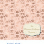 Rose Gold Deco Shells - Luxury Dollhouse Miniature Wallpaper - All Scales Available - Papers, Self Adhesive And Fabrics