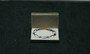 Necklace Display 31 - Single  - Gold & Blue Stones -  1:12 scale miniature