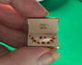 Dimonds Display 38 - Single  - Gold & Red Ruby with earing  -  1:12 scale miniature