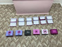 Set of 8 Bespoke Shoe Boxes ~ Dolls House Miniature ~ 12th Scale