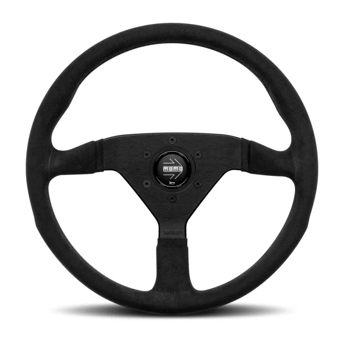 MOMO Montecarlo Alcantara Steering Wheel 320 mm - Black/Black