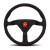 Montecarlo Alcantara Steering Wheel 350 mm - Black/Red Stitch/Black Spokes Montecarlo Alcantara Steering Wheel 350 mm - Black/Red Stitch/Black Spokes