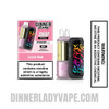 Clear Pink Dinner Lady Snap Pro 35K Disposable Vape Kit With Package Box