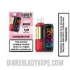 Strawberry B pop Dinner Lady Snap Pro 35K Disposable Vape Kit With Package Box