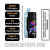 Clear Dinner Lady Galax 60K Disposable Vape Specifications
