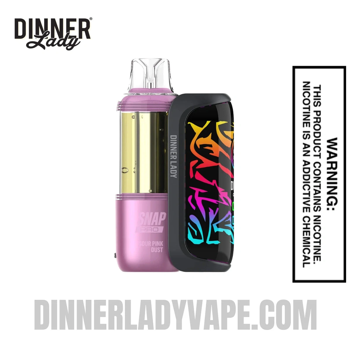 Sour Pink Dust Dinner Lady Snap Pro 35K Disposable Vape Kit