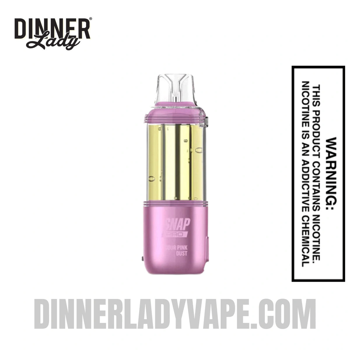 Sour Pink Dust Dinner Lady Snap Pro 35K Disposable Vape Pod