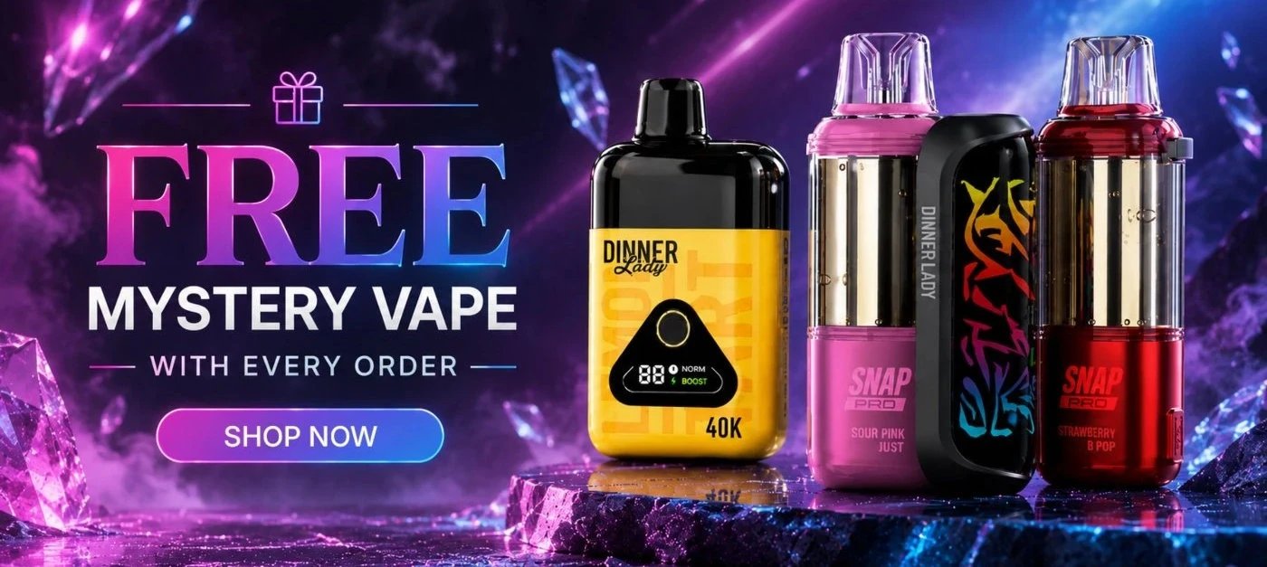 Free Mystery Vape On Every Order Over $150 Banner