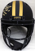 Drew Brees Autographed New Orleans Saints Black Eclipse Full Size Speed Replica Helmet "SB XLIV MVP" Beckett BAS Stock #185737