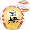 Framber Valdez Autographed Official 2022 Gold World Series Gold MLB Baseball Houston Astros Beckett BAS Witness Stock #215401