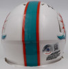 Raheem Mosert Autographed White Speed Mini Helmet Miami Dolphins Beckett BAS QR #1W038670