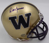 Don James Autographed UW Huskies Mini Helmet MCS Holo #68049