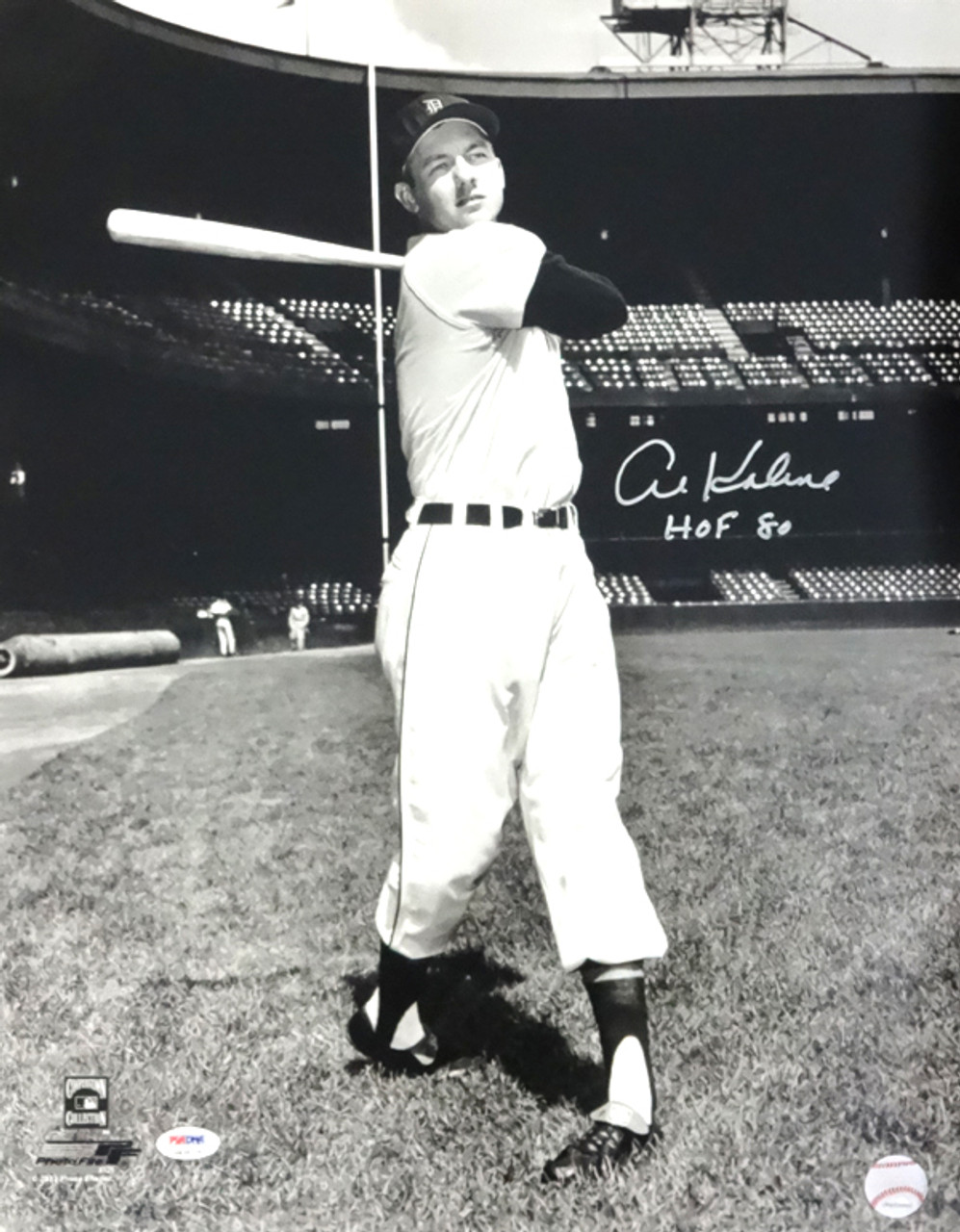 Al Kaline Autographed 16x20 Photo Detroit Tigers HOF 80 PSA/DNA Stock  #79714