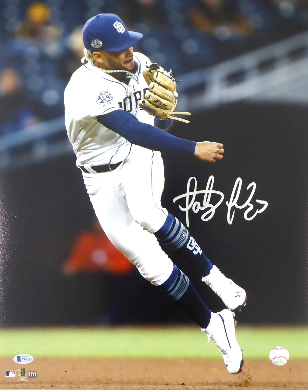 Fernando Tatis Jr. Autographed Official MLB 50th Anniversary Logo Baseball  San Diego Padres Air Tatis JSA Stock #202021