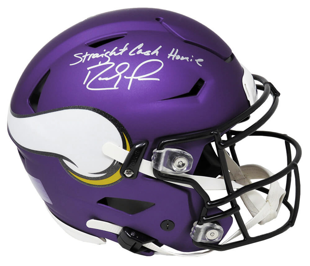 randy moss signed vikings helmet