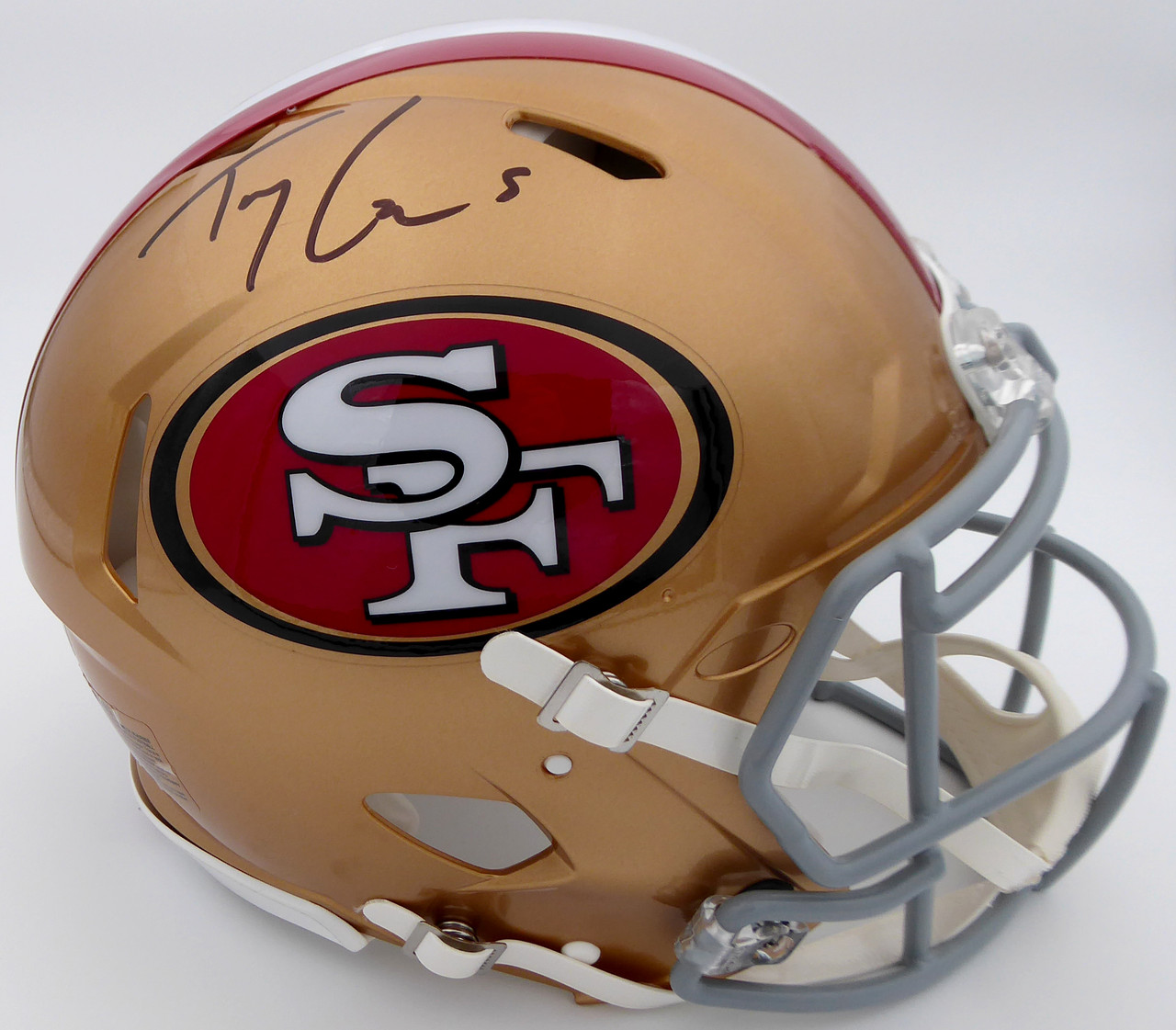 49ers Greats Full-Size Authentic On-Field 49ers Helmet Signed by
