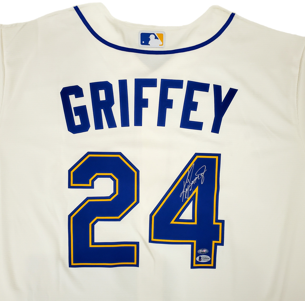 Ken Griffey Jr. Seattle Mariners Signed Cream Nike Jersey XL