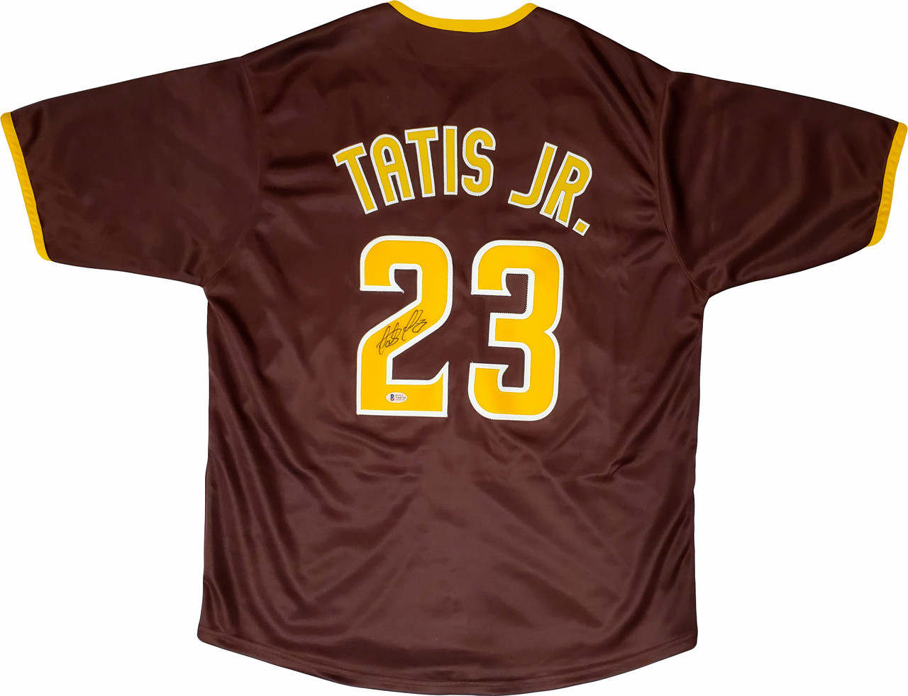 San Diego Padres Fernando Tatis Jr. Autographed Nike Brown Jersey Size M Beckett BAS