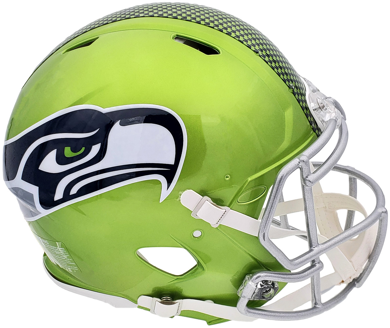 Seattle Seahawks Unsigned Green Flash Alternate Full Size Authentic Speed  Helmet