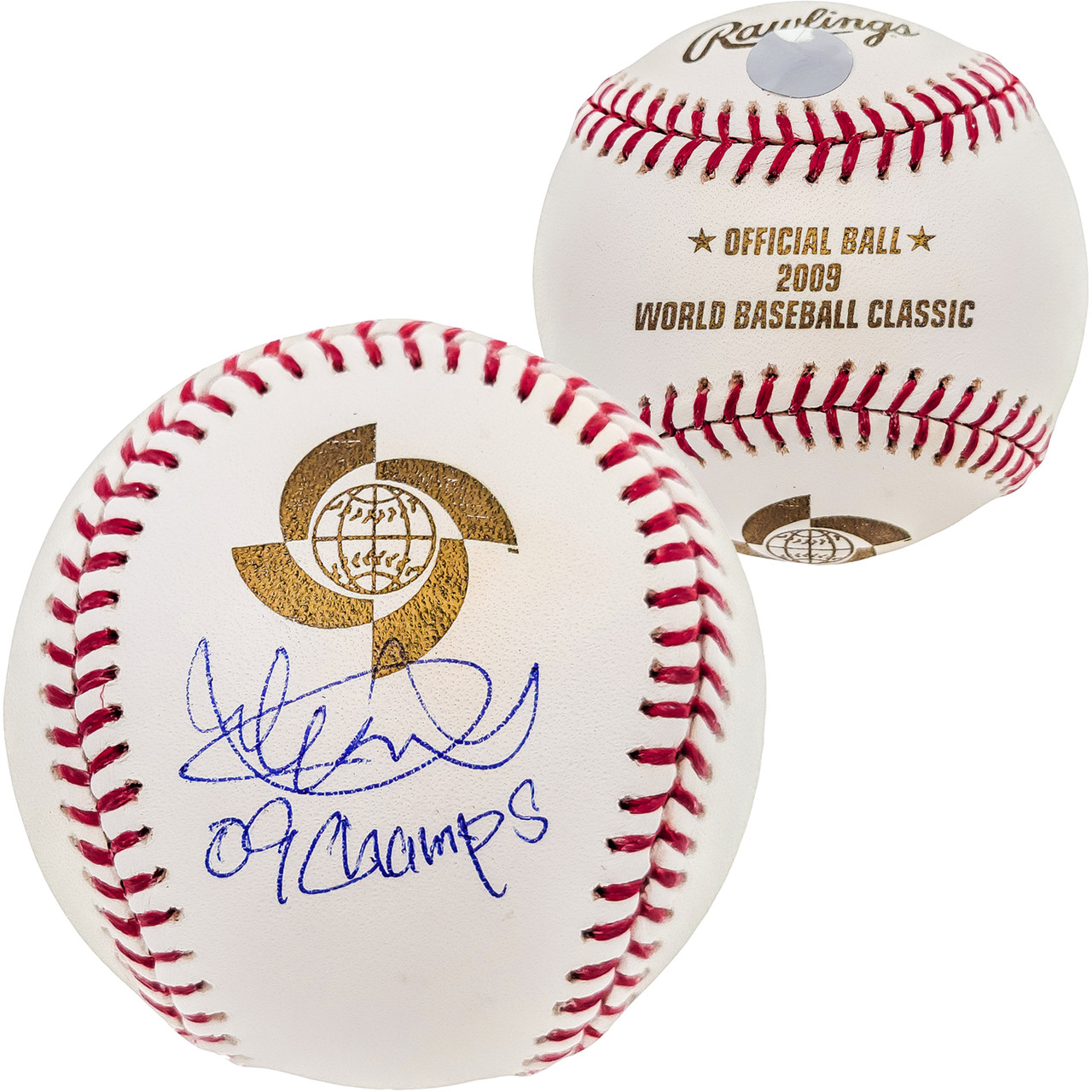 Ichiro Suzuki Autographed Official 2009 WBC World Baseball Classic Logo  Baseball Seattle Mariners 09 Champs IS Holo Stock #202066