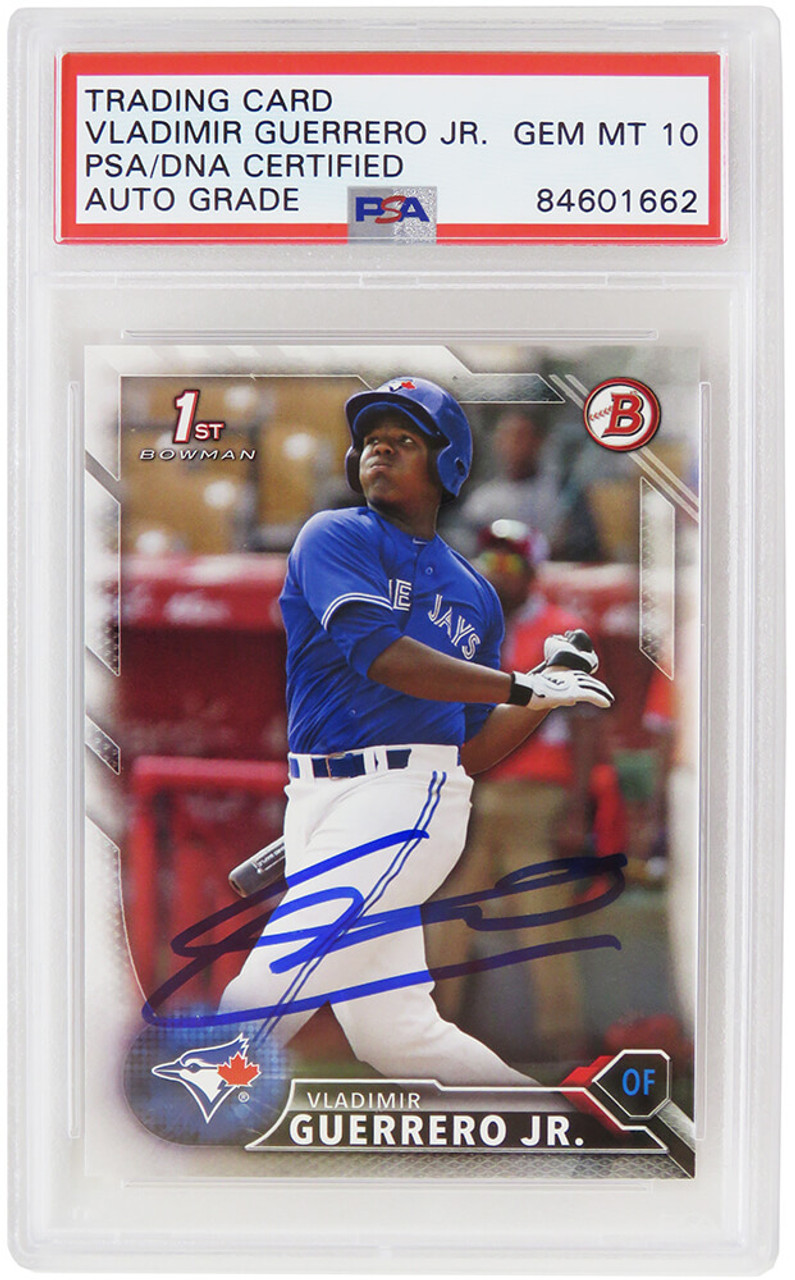 Vladimir Guerrero Jr Signed Toronto Blue Jays 2016 Topps