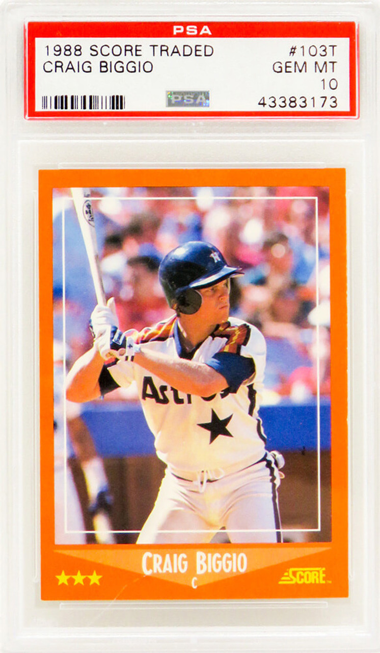 Craig Biggio (Houston Astros) 1988 Score Traded Baseball #103T