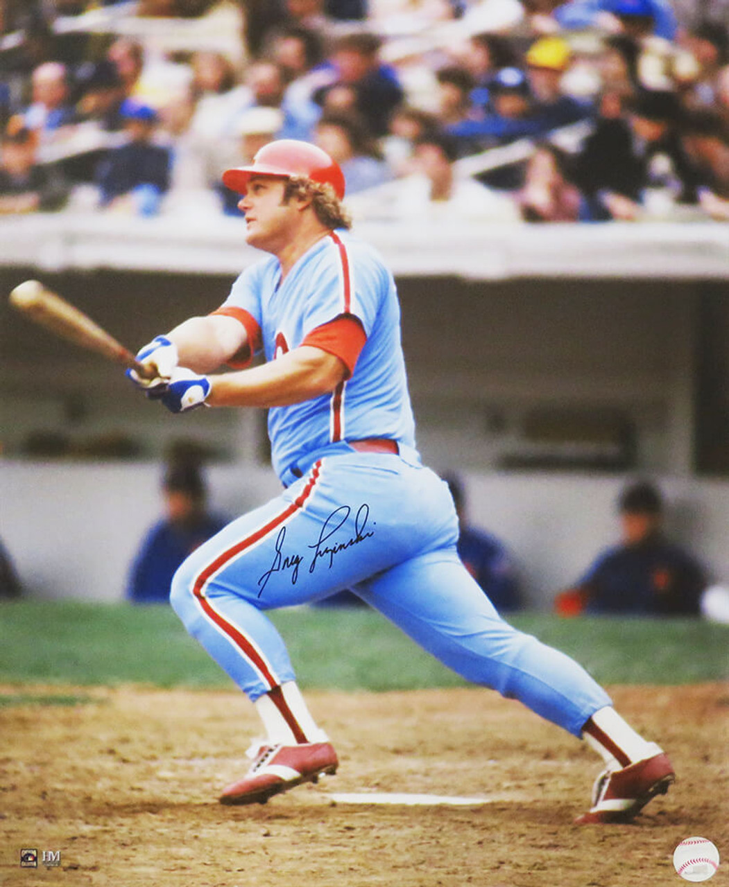 Greg Luzinski 1980 Wsc Phil Phillies Signed Auto 79 Mitchell & Ness Jersey  Jsa