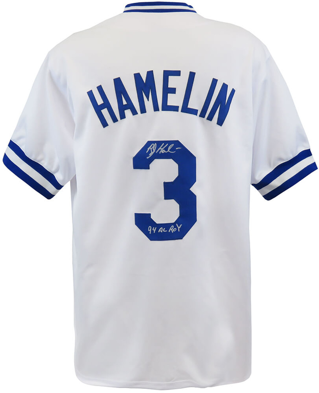 Kansas City Royals Bob Hamelin Signed White Jersey w/94 AL ROY - Schwartz  Authenticated