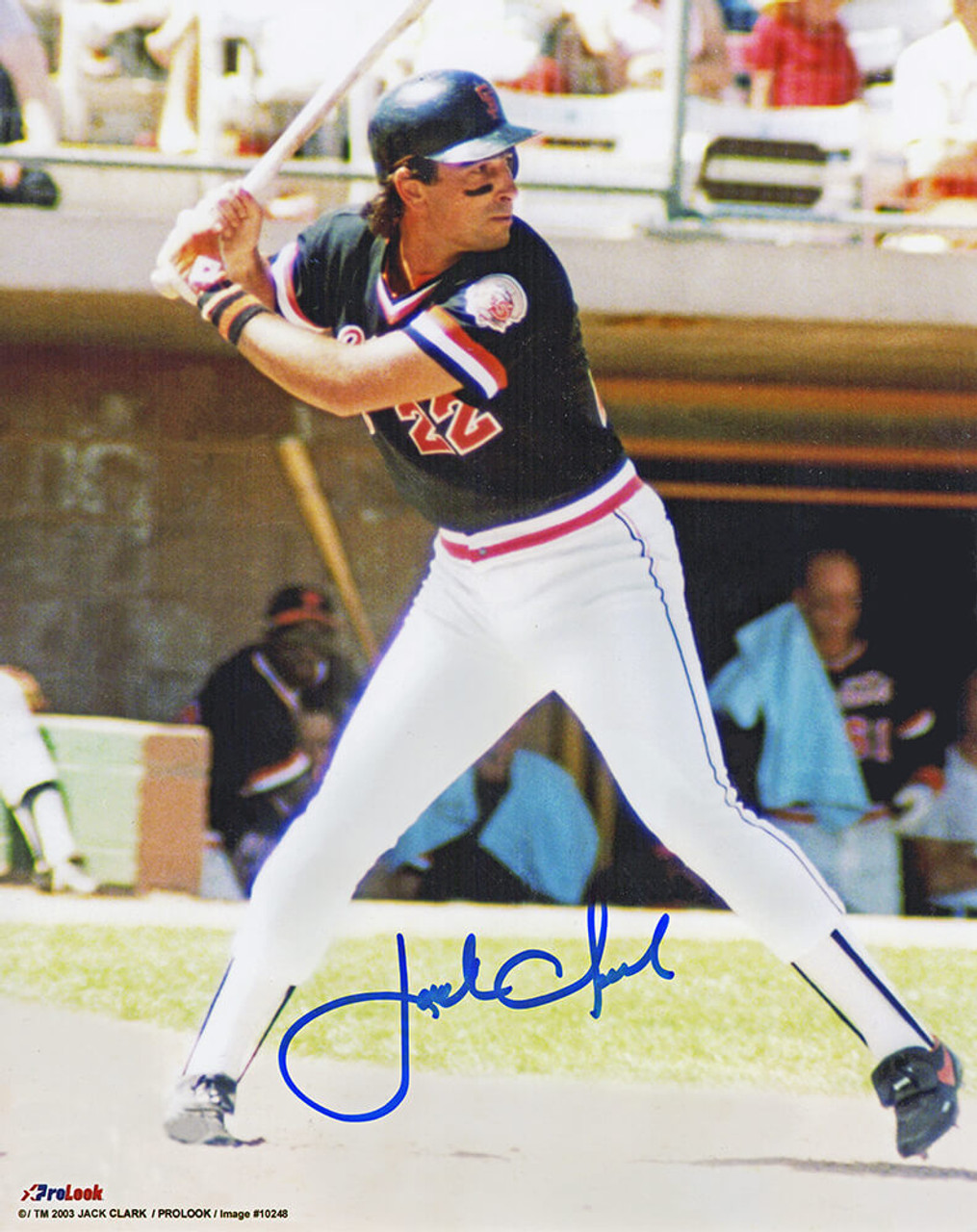 Jack Clark Signed San Francisco Giants Batting Action 8x10 Photo - Schwartz  Authenticated