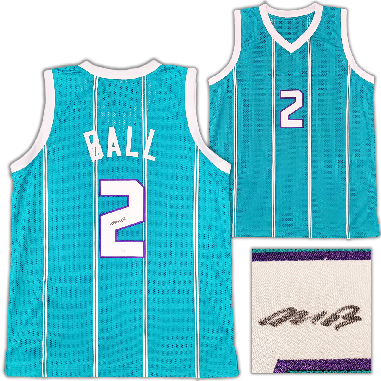 Charlotte Hornets LaMelo Ball Autographed Teal Jersey JSA