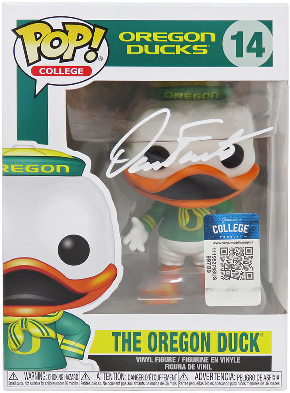 Dan Fouts Signed Oregon Ducks NCAA Mascot Funko Pop Doll #14 - Schwartz  Authenticated