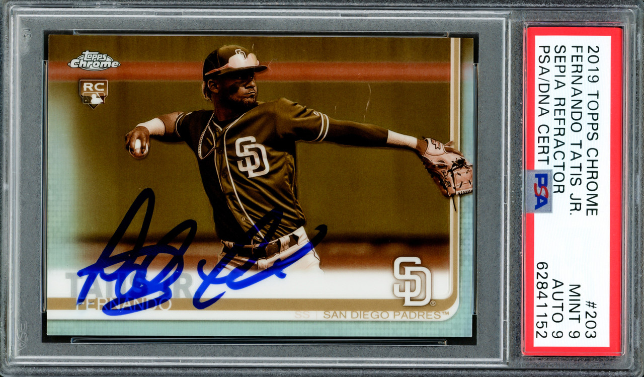 Autographed San Diego Padres Fernando Tatis Jr. Topps White