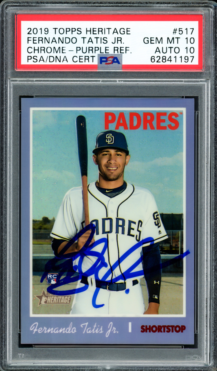 PSA8.5 TOPPS LEGACY OF BASEBALL FERNANDO TATIS JR. RC ROOKIE AUTO