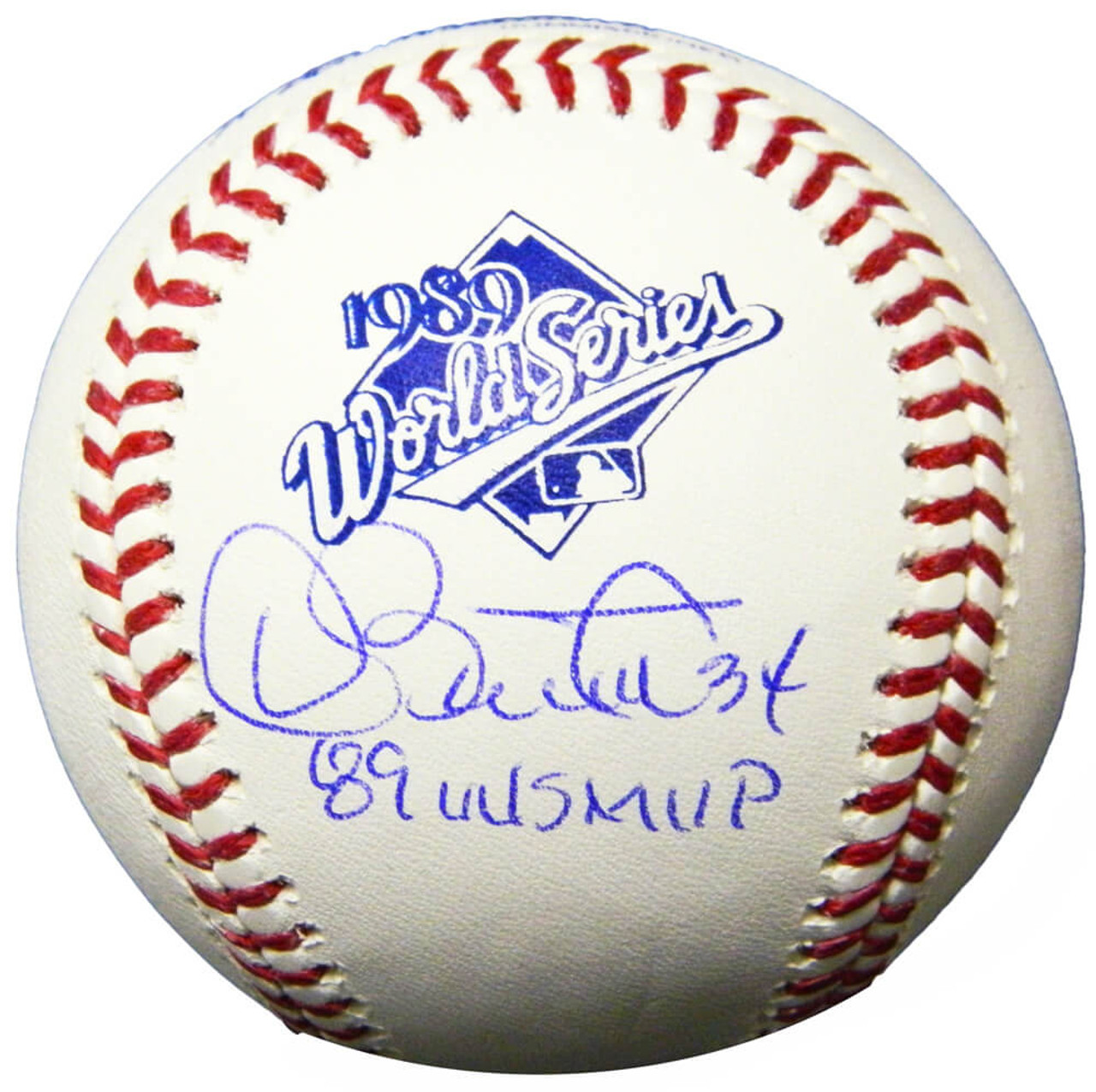 Dave Stewart Signed Rawlings 1989 World Series (Oakland A's