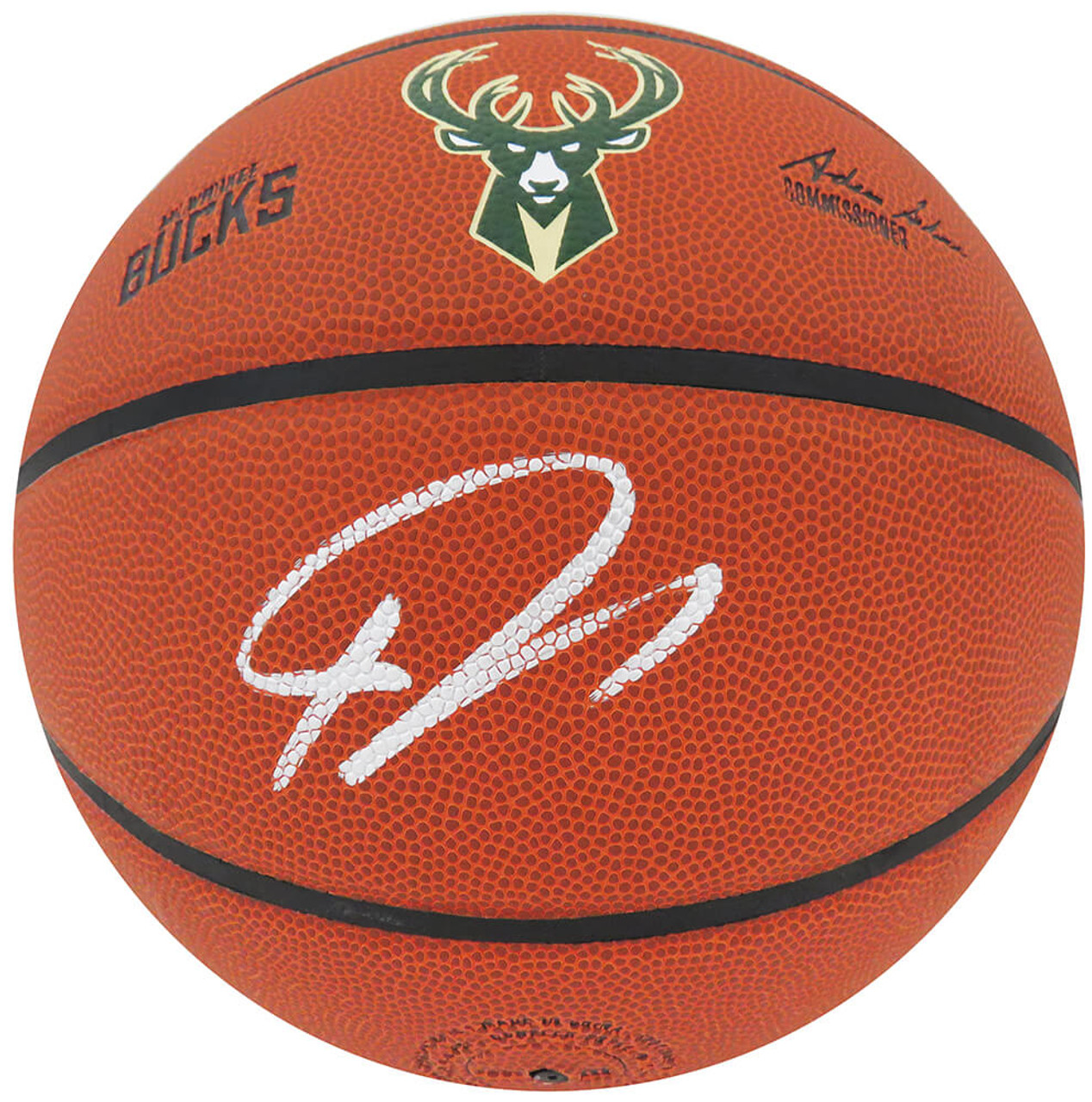 Milwaukee Giannis Antetokounmpo Autographed Green Jersey Beckett BAS