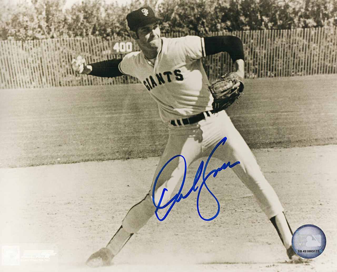 Juan Marichal Signed Giants Pitching 8x10 Photo w/HOF'83