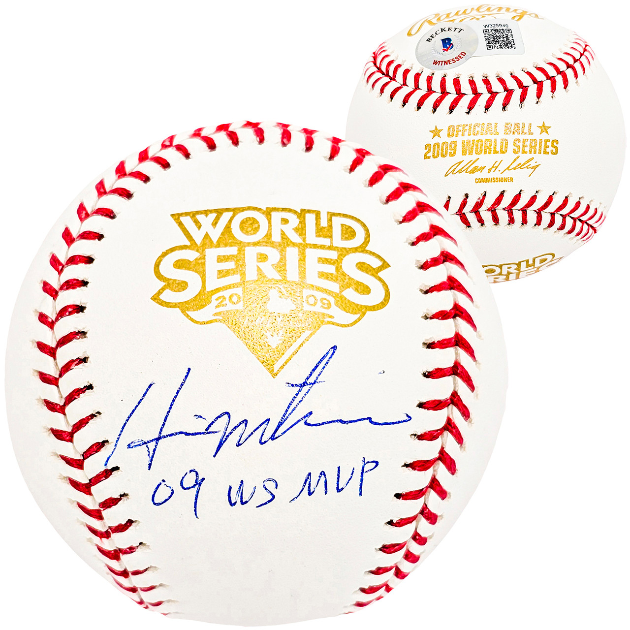 Hideki Matsui Autographed Official 2009 World Series Logo