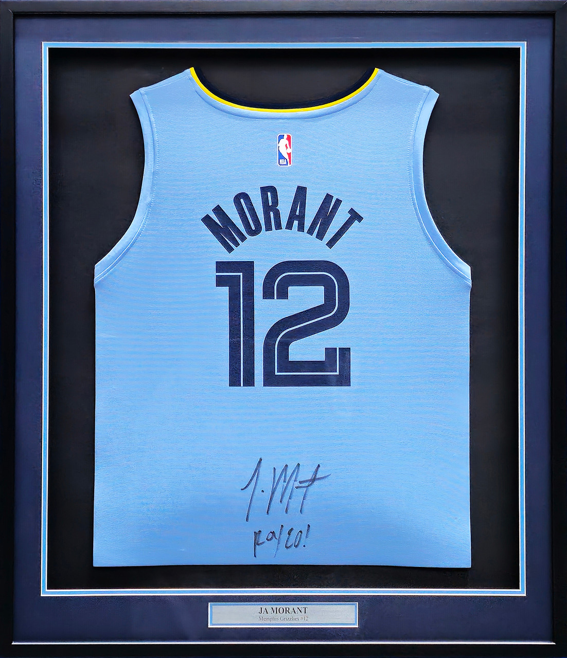 Memphis Grizzlies Ja Morant Autographed Light Blue Jordan