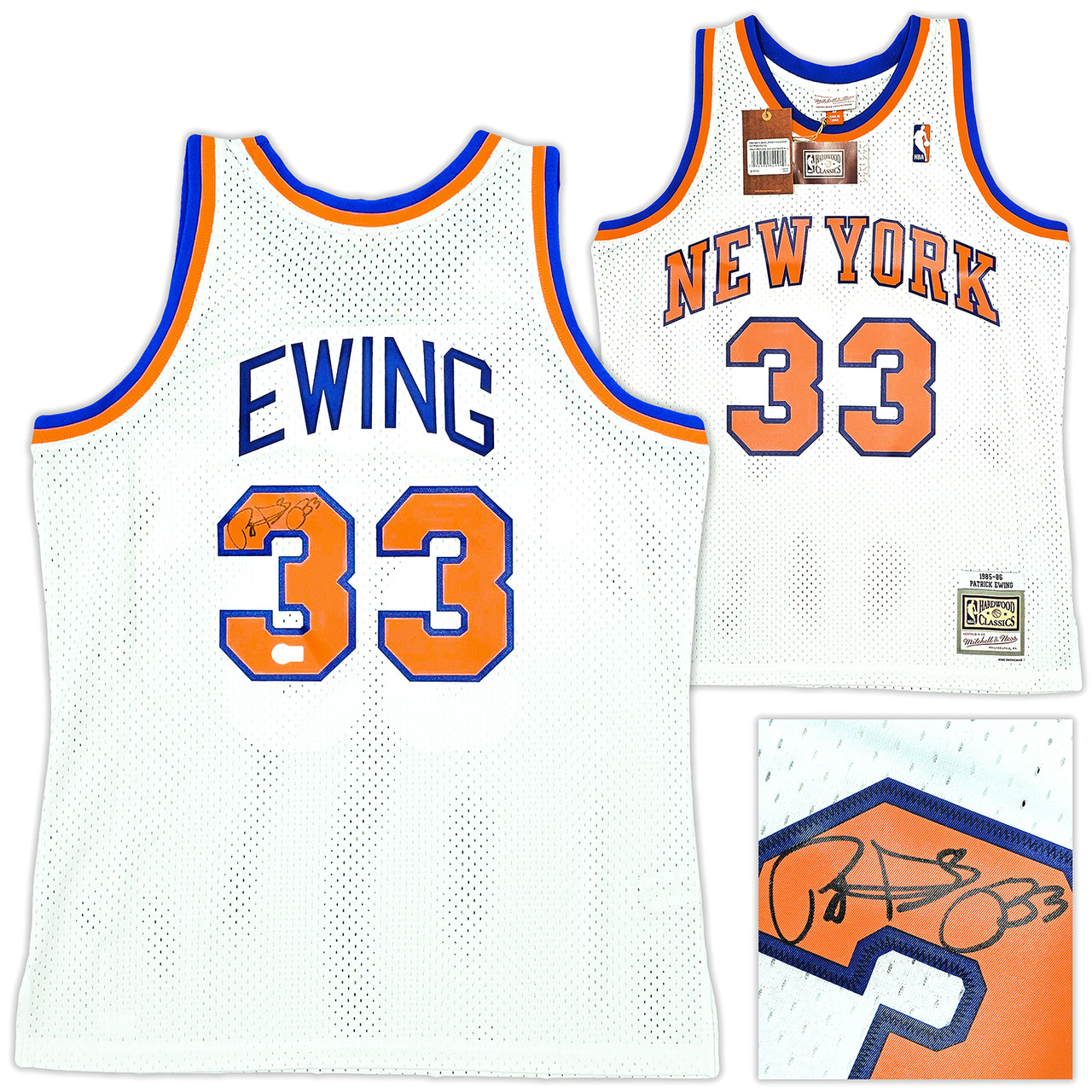 Mitchell & Ness NBA New York Knicks Pat Ewing Swingman Tank In Blue