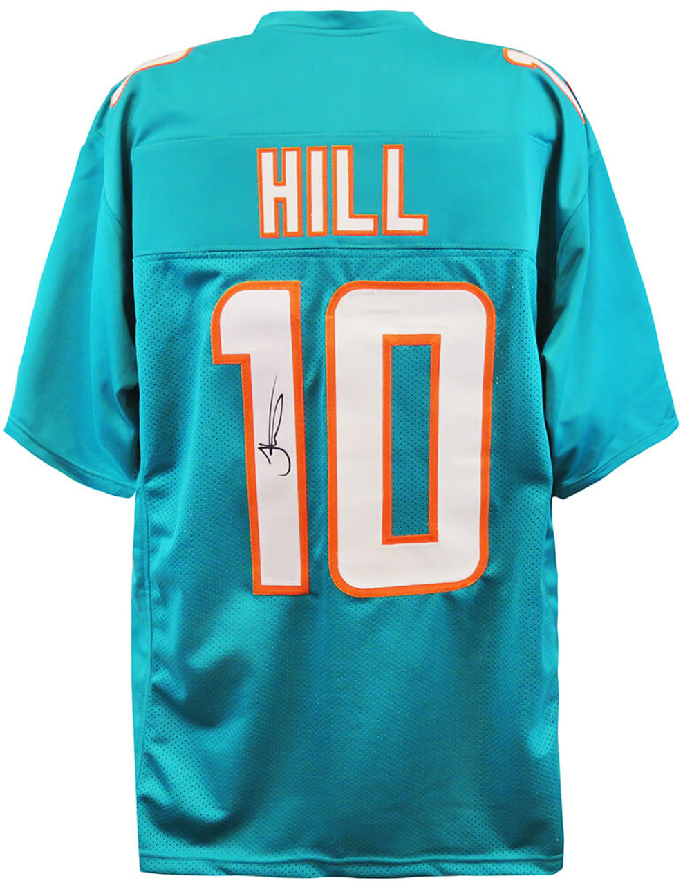 Shop Tyreek Hill Miami Dolphins Signed Pro Style Teal XL Jersey