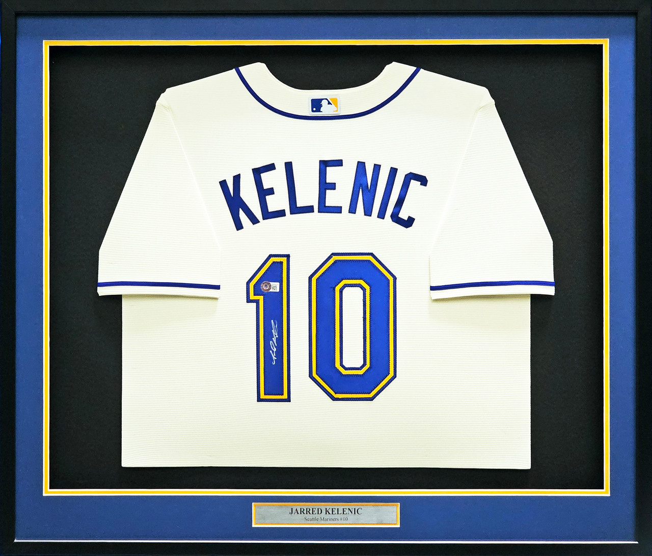 Seattle Mariners Jarred Kelenic Autographed Cream Nike Jersey Size