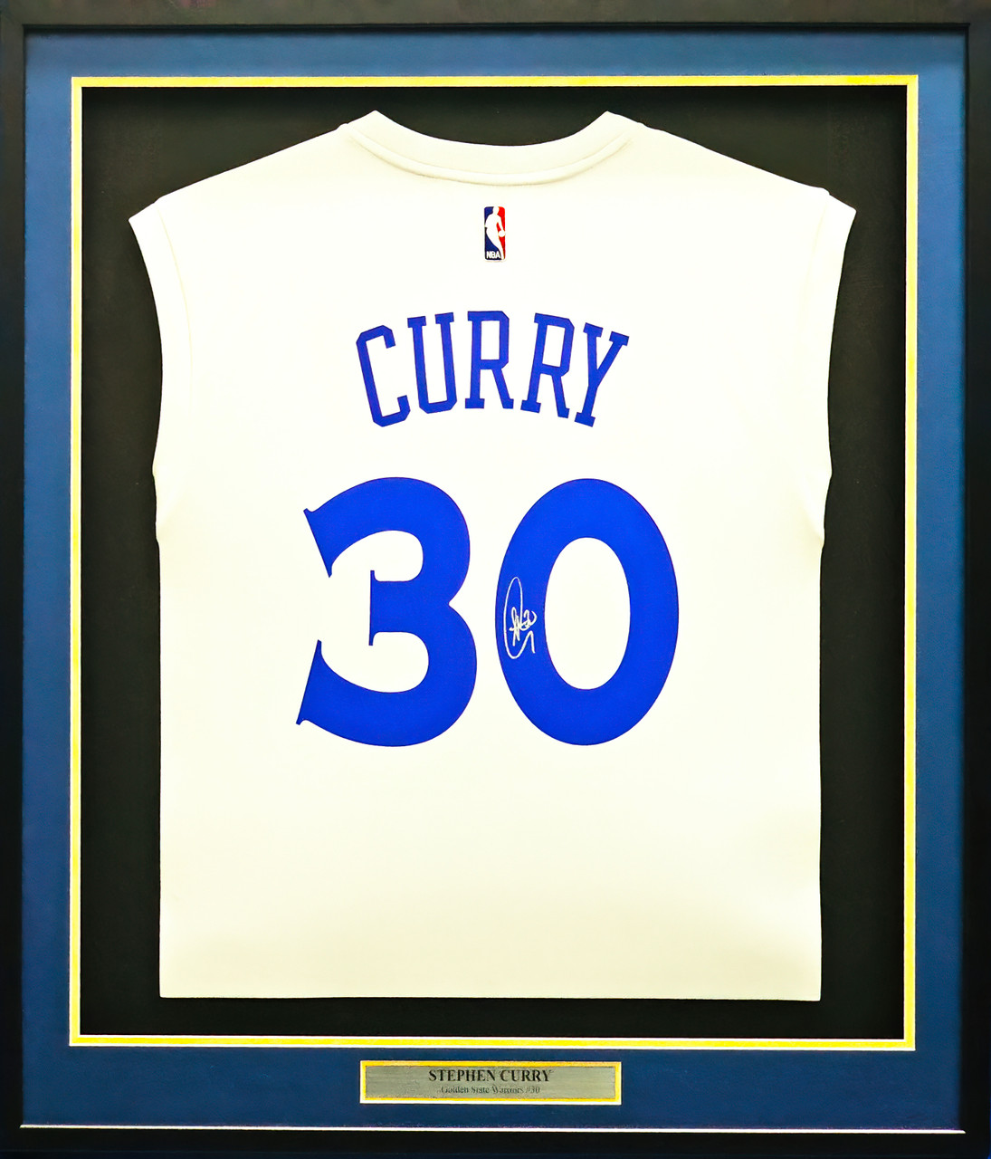 steph curry signed jersey framed